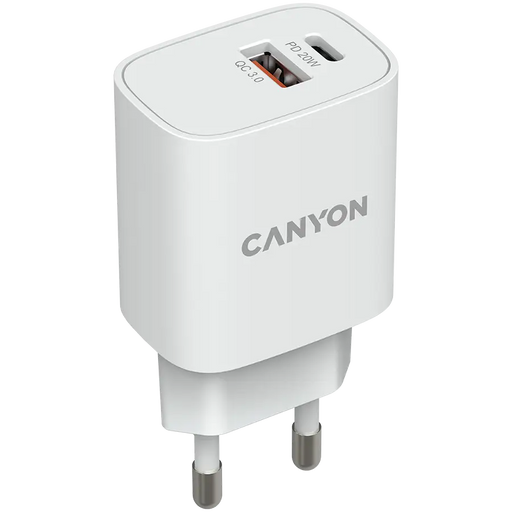 Charger CANYON CNE-CHA20W04 - Аксесоари за смартфон<<<Аксесоари<<<TechMart&&&Аксесоари за смартфон<<<Телефони и