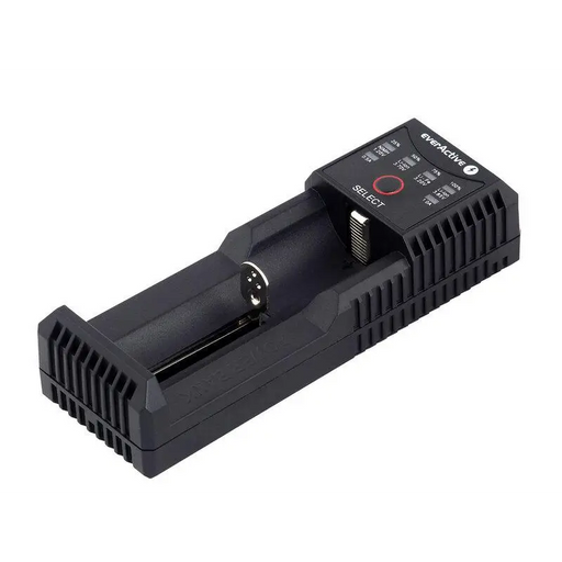 Charger for LiIon/NiMh batteries 3.7v/1.2v universal 1 socket USB micro UC-100 EverActive - Зарядни устройства и