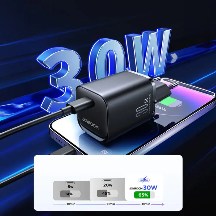 Charger Joyroom JR-TCF07EU Speed PD 30W (Black) - mains chargers<<<Chargers<<<GSM Accessories<<<InnproXML&&&Cell phone