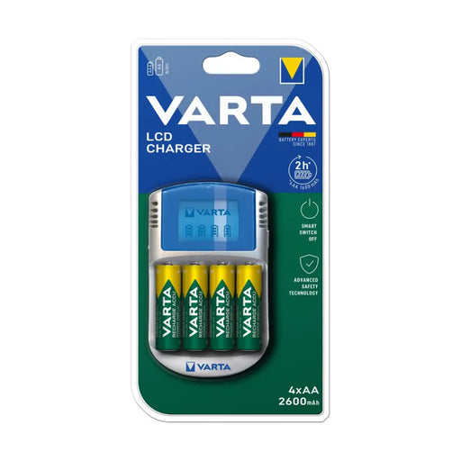 Charger + Rechargeable Batteries Varta -POWERLCD (1 Unit) - Електроника Батерии<<<Компютри|