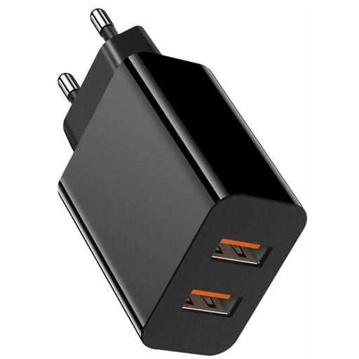 Charger X-MART Dual USB CHARGER 18W Black - Аксесоари за смартфон<<<Аксесоари<<<TechMart&&&Аксесоари за