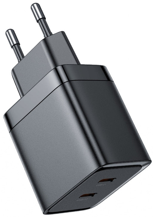 Charger Xmart Dual Type-C Charger 2023 QC4.0 + PD 40W 20582 Black - Аксесоари за