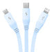 Charging Cable 3w1 Baseus USB to USB-C USB-M Lightning 3,5A 1,1m (blue) - Combo Cables<<<USB cables<<<GSM