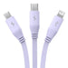 Charging Cable 3w1 Baseus USB to USB-C USB-M Lightning 3,5A 1,1m (purple) - Combo Cables<<<USB cables<<<GSM