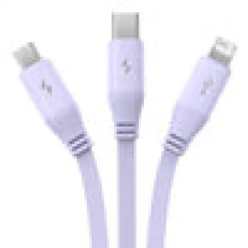 Charging Cable 3w1 Baseus USB to USB-C USB-M Lightning 3,5A 1,1m (purple) - Combo Cables<<<USB cables<<<GSM