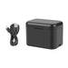 Charging case for batteries and memory cards PULUZ for Insta360 X4 (black) - For sports cameras<<<Accessories<<<Photo