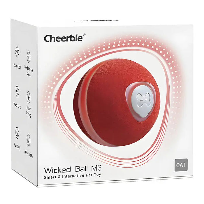 Cheerble Wicked Ball / Pet Toy M3 (red). - Toys<<<Pets<<<InnproXML