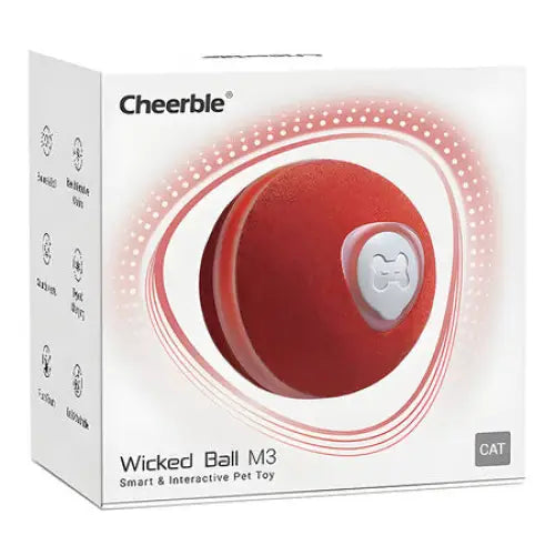 Cheerble Wicked Ball / Pet Toy M3 (red). - Toys<<<Pets<<<InnproXML