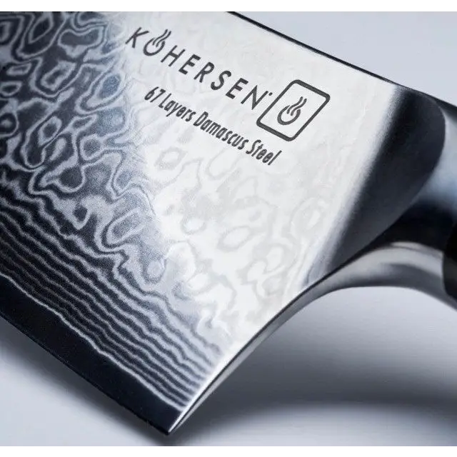 Chef Kohersen Elegance Ebony Wood Chef’s knife Damascus steel 21.6 cm - Cutlery and cooking utensilsAGD-SZT<<<Home