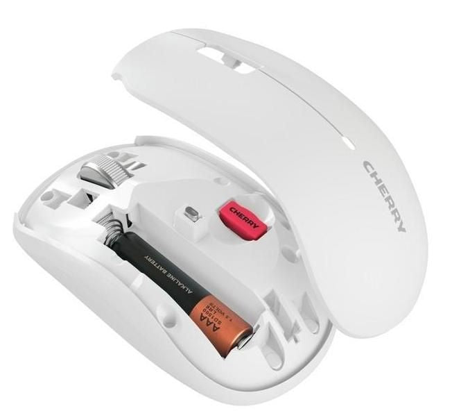 CHERRY MW 2200 Wireless Mouse, 1300dpi,. 2.4Ghz, White