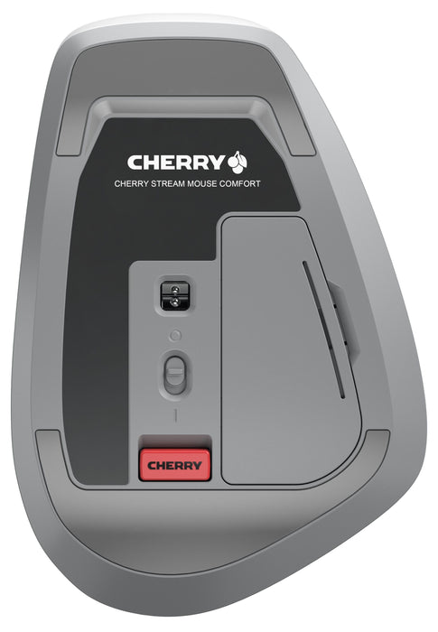 CHERRY Stream ergonomic silent mouse Comfort, 6 leg, 4000dpi, white