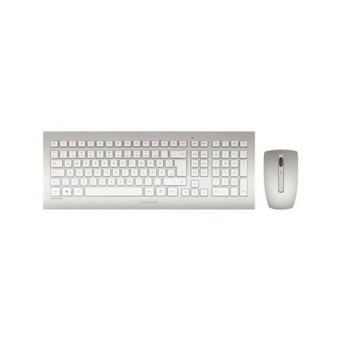 Keyboard with Gaming Mouse Cherry JD-0310ES White Spanish Qwerty QWERTY