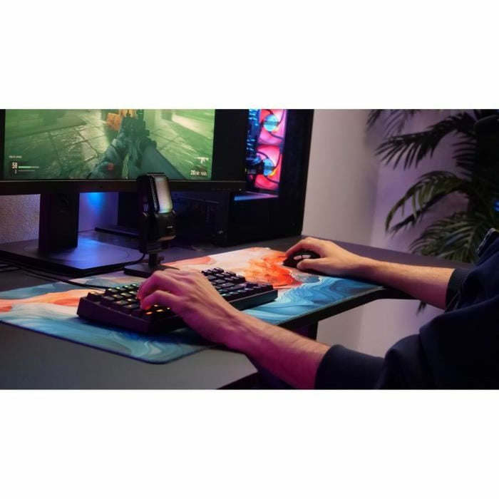 Keyboard and Mouse Cherry Black AZERTY