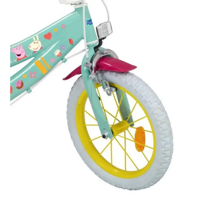 Children’s bicycle 14’’ Peppa Pig green 1498 TOIMSA - Children’s bicyclesSRE-ROW<<<(Games and toys) Sports