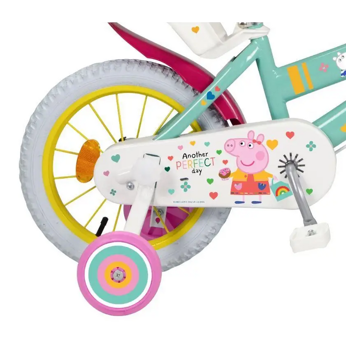 Children’s bicycle 14’’ Peppa Pig green 1498 TOIMSA - Children’s bicyclesSRE-ROW<<<(Games and toys) Sports