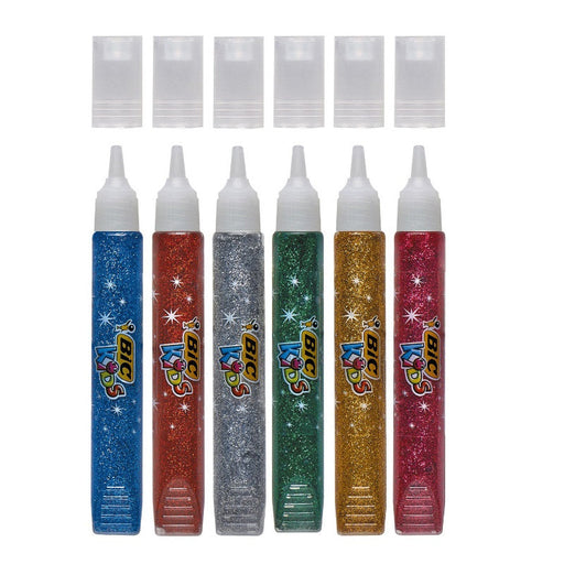 CHILDREN’S GLOSSY GLUE METALLIC 6 BIC - Пастели и бои за рисуване<<<Канцеларски