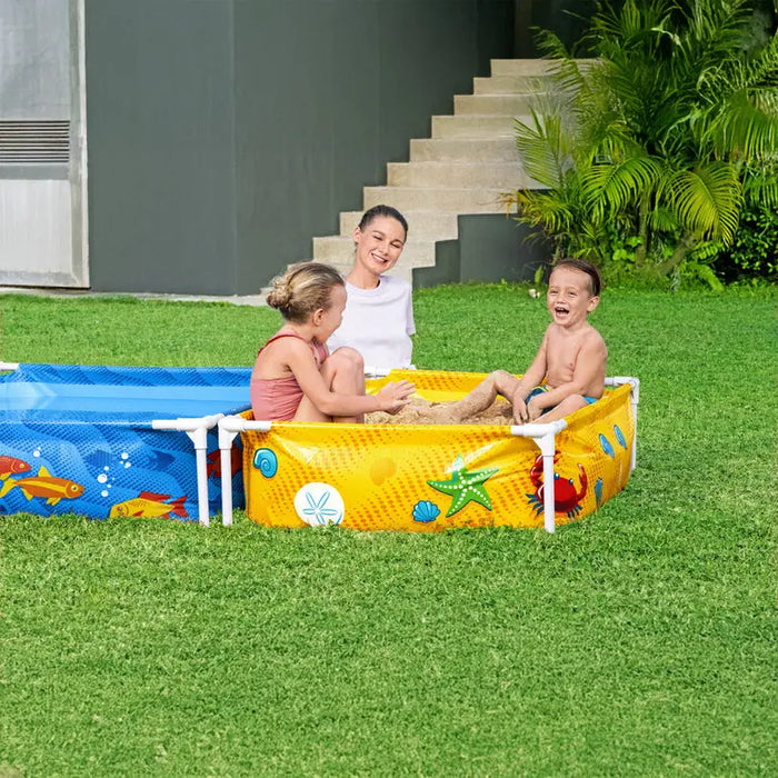 CHILDREN’S POOL 213X122CM SANDBOX BESTWAY 561CF - Надуваеми басейни<<<Басейни плажни артикули и