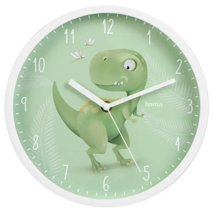 CHILDREN’S WALL CLOCK HAMA DINOSAUR F25 CM - Часовници<<<Декорации<<<Мебели и