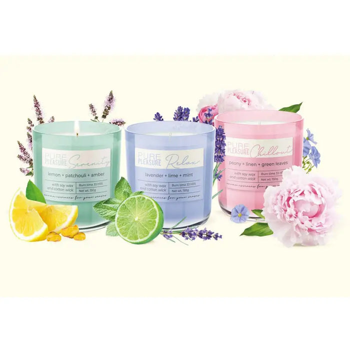 CHILLOUT PURE PLEASURE GLASS CANDLE - Домакински продукти<<<Домашни потреби<<<Кухня<<<Praktiker