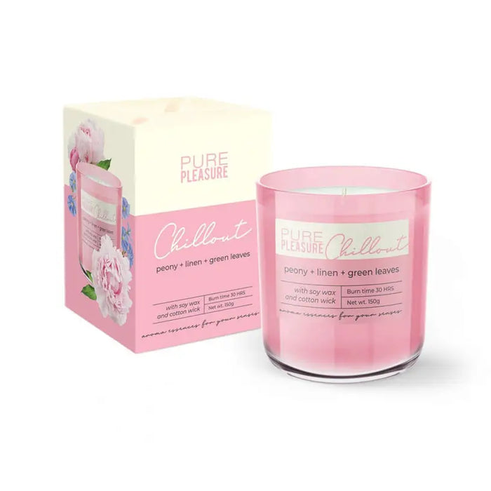 CHILLOUT PURE PLEASURE GLASS CANDLE - Домакински продукти<<<Домашни потреби<<<Кухня<<<Praktiker