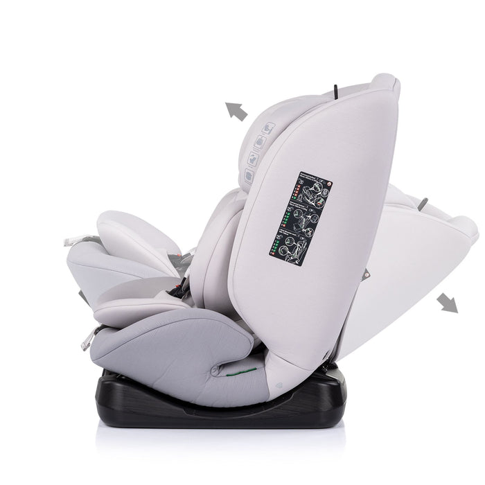 Car seat Chipolino - Mondial, i-Size, 40-150 cm, platinum