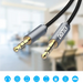 Choetech AUX002 cable mini jack 3.5mm (male) / mini jack 3.5mm (male) 1.2m - black - Audio cables<<<HurtelXML