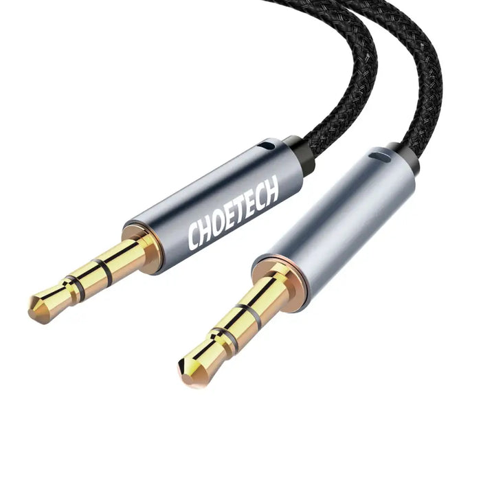 Choetech AUX002 cable mini jack 3.5mm (male) / mini jack 3.5mm (male) 1.2m - black - Audio cables<<<HurtelXML