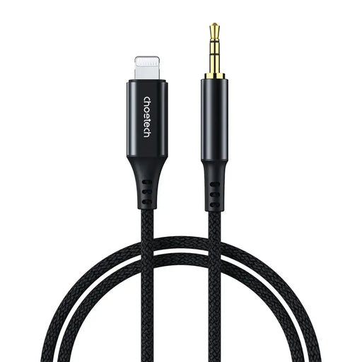 Choetech AUX007 Lighting / mini jack 3.5mm cable 1 m - black - Audio cables<<<HurtelXML
