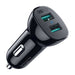 Choetech C0051 36W QC 3.0 car charger (black) - Car chargers<<<Chargers<<<GSM Accessories<<<InnproXML