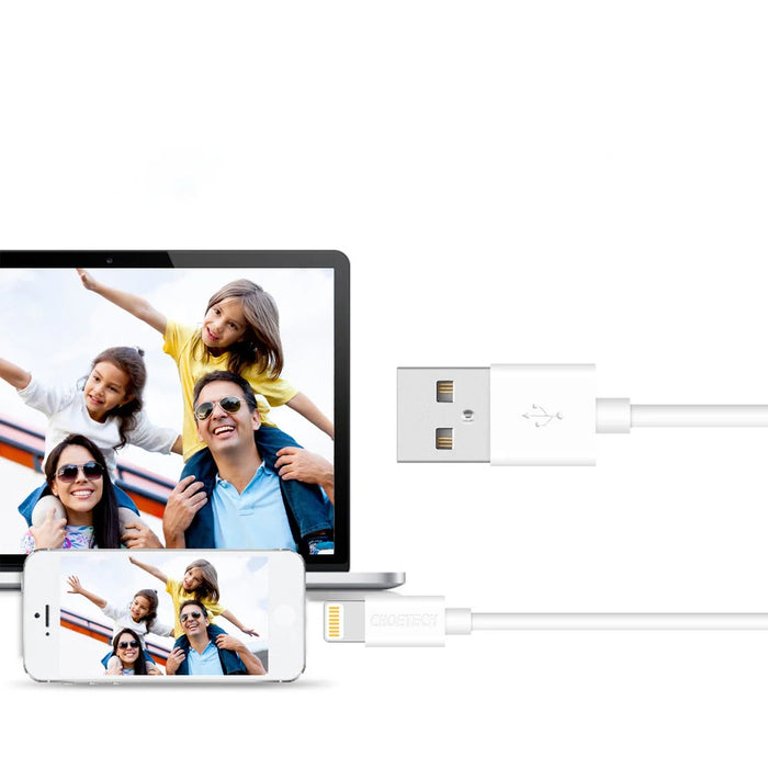 Choetech certified USB-A cable - Lightning MFI 1.8m white (IP0027) - Cell phone cables<<<HurtelXML