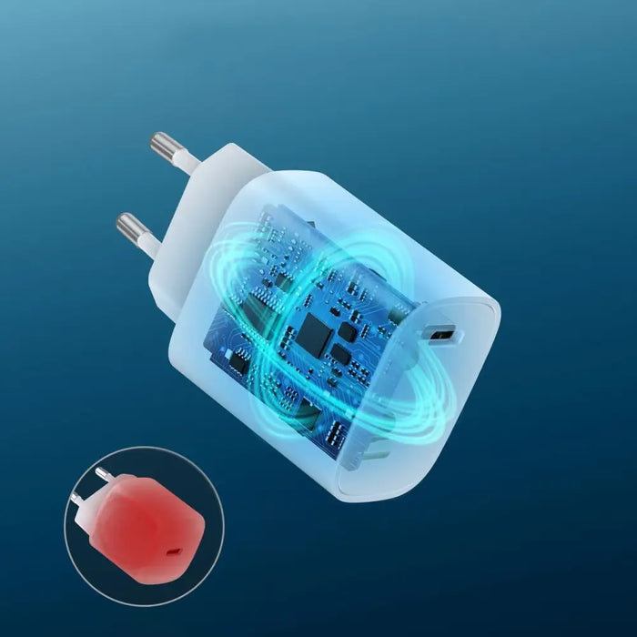 Choetech charger set Q5004 20W PD iPhone 12/13 white (2pcs) - Cell phone USB charger<<<HurtelXML