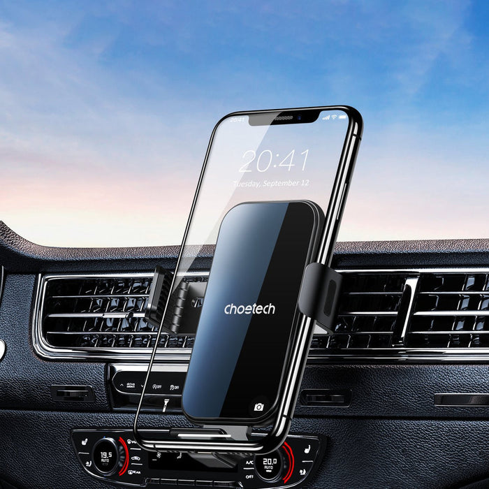 Choetech induction charger with holder + magnetic tips black (T201-F) - Cell phone holders<<<HurtelXML