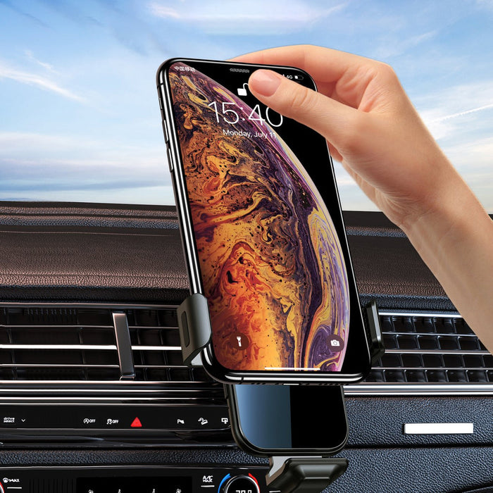 Choetech induction charger with holder + magnetic tips black (T201-F) - Cell phone holders<<<HurtelXML
