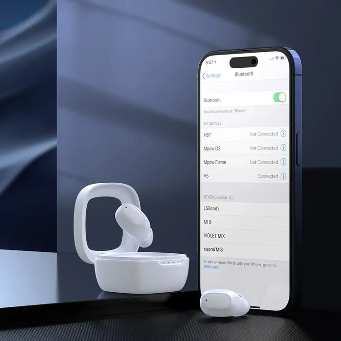 Choetech MEMS wireless TWS Bluetooth 5.3 headphones - white - Headphones and speakers<<<HurtelXML