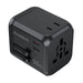 Choetech PD5008 travel charger 3xUSB-A 2xUSB-C GaN 35W US/EU/UK/AU (black) - mains chargers<<<Chargers<<<GSM