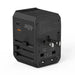 Choetech PD6045 USB-C USB-A 45W GaN Travel Charger with US EU UK AU Plugs - Black - Cell phone USB charger<<<HurtelXML
