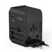 Choetech PD6045 USB-C USB-A 45W GaN Travel Charger with US EU UK AU Plugs - Black - Cell phone USB charger<<<HurtelXML