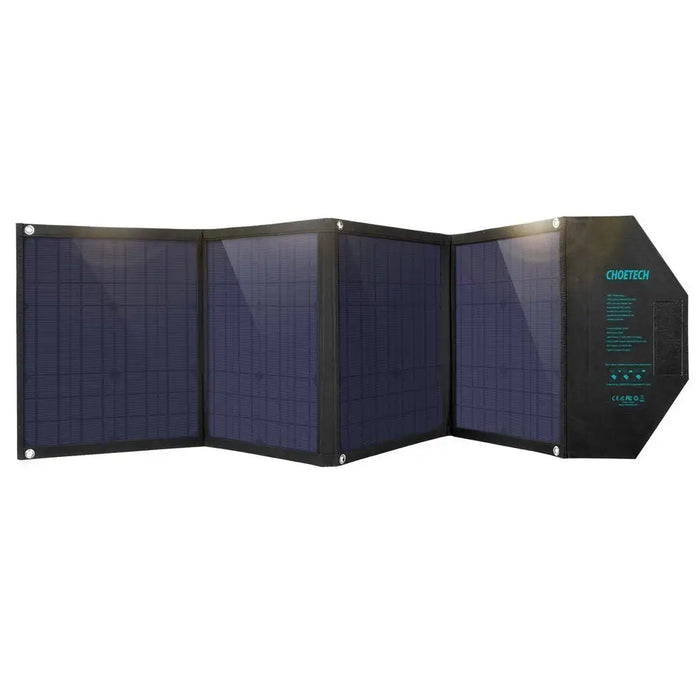 Choetech SC007 80W foldable solar charger (black) - Cell phone USB charger<<<HurtelXML&&&Powerbanks<<<Energy<<<InnproXML
