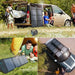 Choetech SC007 80W foldable solar charger (black) - Cell phone USB charger<<<HurtelXML&&&Powerbanks<<<Energy<<<InnproXML