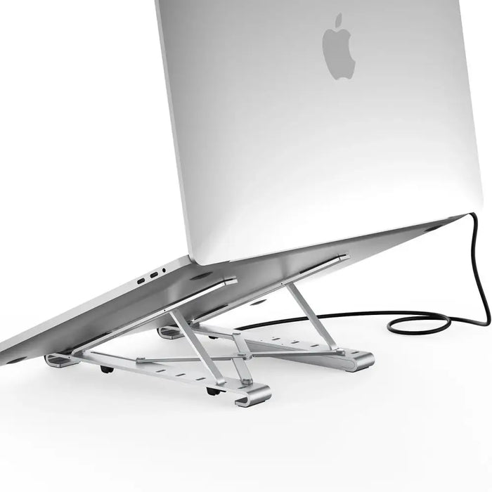 Choetech stand multifunctional station for laptop PD / USB-C HDMI (4K / 30Hz) / 2xUSB-A / 1xUSB-C / 1xSD / 1xTF black