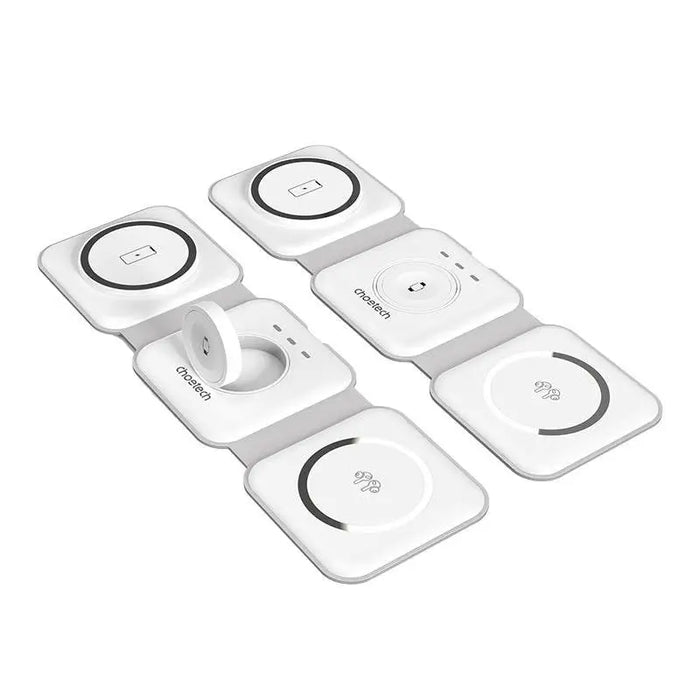 Choetech T588-F 3in1 Magnetic Wireless Charger 15W (white) - Wireless chargers<<<Chargers<<<GSM Accessories<<<InnproXML