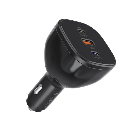 Choetech TC0024 car charger 160W 2x USB-C PD 3.1 1x USB-A - black - Cell phone USB charger<<<HurtelXML