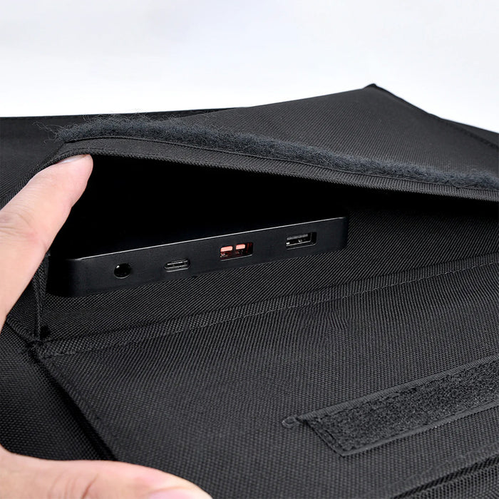Choetech SC009-V2 solar foldable charger 100W USB-C / 2x USB-A PD QC - black