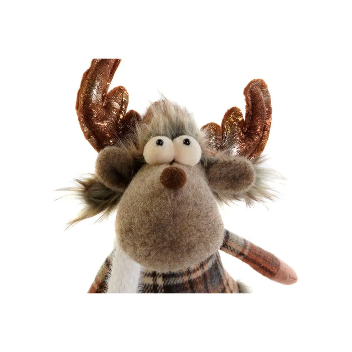 Christmas bauble DKD Home Decor Brown Reindeer 14 x 12 x 35 cm (2 Units) - Декорация и Осветление<<<Дом