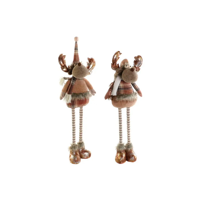 Christmas bauble DKD Home Decor Brown Reindeer 18 x 17 x 48 cm (2 Units) - Декорация и Осветление<<<Дом