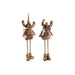 Christmas bauble DKD Home Decor Brown Reindeer 18 x 17 x 48 cm (2 Units) - Декорация и Осветление<<<Дом