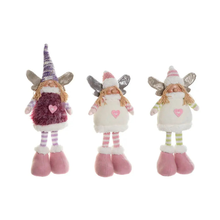 Christmas bauble DKD Home Decor Multicolour Elf 13 x 7 x 35 cm (3 Units) - Декорация и Осветление<<<Дом