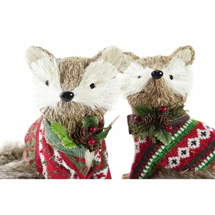 Christmas bauble DKD Home Decor Polyester (16 x 18 x 21 cm) (2 Units) - Декорация и Осветление<<<Дом
