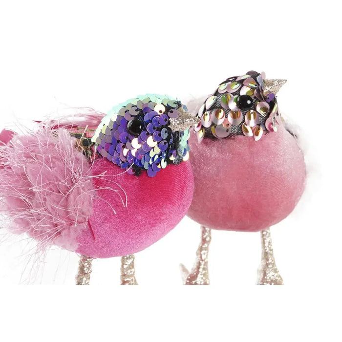 Christmas bauble DKD Home Decor Polyester Bird (18 x 8 x 13 cm) (3) (3 Units) - Декорация и Осветление<<<Дом