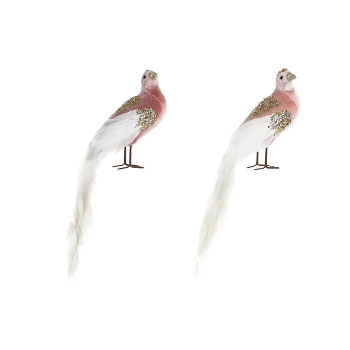Christmas bauble DKD Home Decor Polyester Bird (20 x 9 x 46 cm) (2 Units) - Коледни украси<<<Декорация и